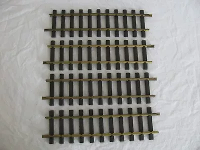 $29.99 • Buy Aristo Craft G Scale Brass 12  (300 Mm) Straight Track X 4 #ART-11000 VG