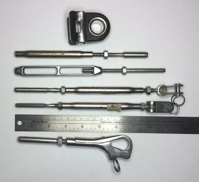$89.89 • Buy Lot CS Johnson Sailboat Hardware 4-Turnbuckles~Gate Hook~Roller Furling Fairlead