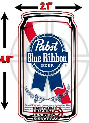 Pabst 4  TAll Color Vinyl Decal Sticker Quantity 4 Fast Free Ship USA 5150VEGAS • $6.93