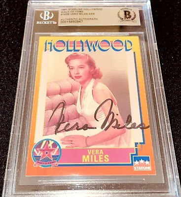 Vera Miles Autographed Signed Auto 1991 Starline Hollywood Walk Of Fame Card BAS • $54.44