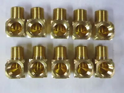 Lot Of (10) Parker Brass 1/2  Npt Street 90 Deg. New • $35