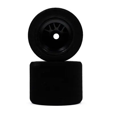 ZEN Pre-Glued Ultra Large Rear Rubber Foam Tire 2 Pcs For Tamiya F103 RC • $26.39