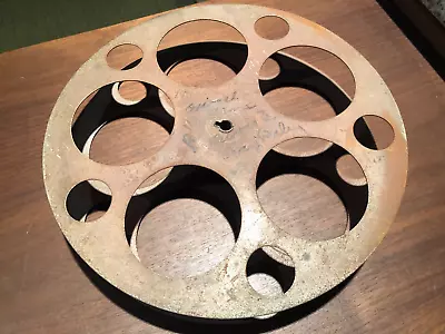 Vintage 1910 10 Inch 10 Hole Film Reel Early Silent Movie Era FREE SHIPPING • $48.95