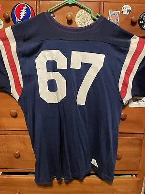 Vintage 1960s Champion Football DURENE Jersey. Size 46. Buffalo Bills Colorway. • $100