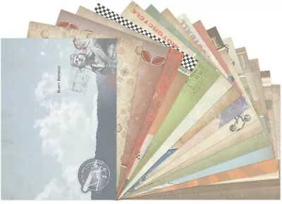 £3.75 • Buy Hunkydory GENTLEMAN'S JOURNEY Luxury Inserts For Cards (A4, 16 Sheets)