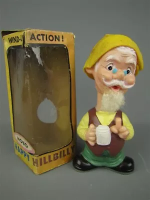 Vintage Happy Hillbilly Hobo Wind-Up Toy Alps Japan #1515 Working W/ Box • $29.95