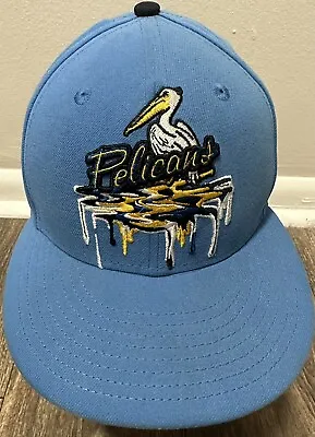 MiLB Myrtle Beach Pelicans Chicago Cubs Men's New Era 7 1/4 Medium Men's Hat Cap • $40