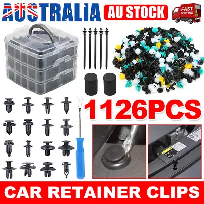 1126PCS Car Body Trim Clips Kit Rivets Retainer Panel Bumper Plastic Fastener • $25.45