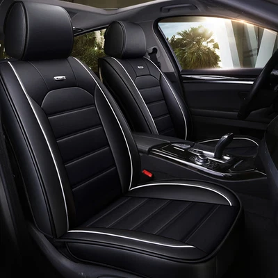 $69.34 • Buy 5 Layer Car Seat Cover Full Set Waterproof Leather Universal For Sedan SUV Truck