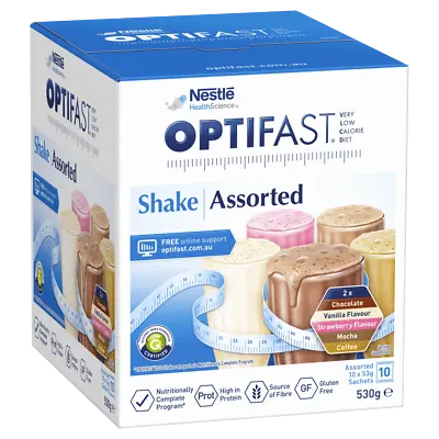 £27.52 • Buy Optifast VLCD Shake Assorted 10 X 53g (530g) Sachets Low Calorie Diet Shakes