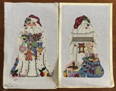 $174.99 • Buy Melissa Shirley Designs Hand-painted Needlepoint Canvas 2-Sided Santa & Toys