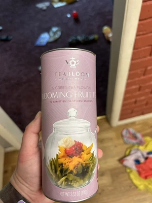 $22.99 • Buy Teabloom Fruit Variety Blooming Tea Canister