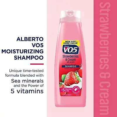 Alberto VO5 Strawberries & Cream Moisturizing Shampoo With Soy Milk 16.9 Fl Oz • $2.89