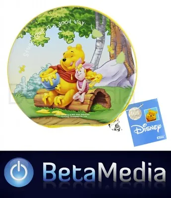 Disney Winnie The Pooh 7 - CD / DVD Tin Storage Wallet Case Holds 24 Discs • £10