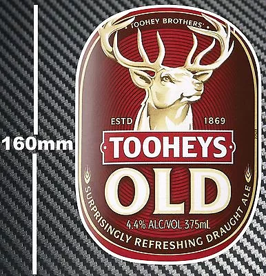 Tooheys Old Beer Sticker Stubby Bottle Can Toolbox Bar Fridge Mancave BBQ Pub  • $6.99