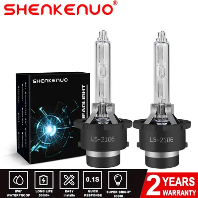 2x D2S HID Headlight Bulbs High/Low Beam Xenon 6000K Super Bright White • $19.55