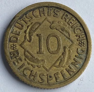 Germany 10 Reichspfennig 1925 E (KM#40) • £1.99