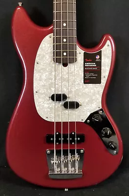 Fender NEW American Performer Mustang Bass Rosewood FB Aubergine W/Bag 2023 • $1499.99