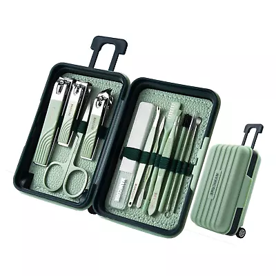 Manicure Set Professional Nail Clippers 12 Pieces Pedicure Kit Nail Clippers Se • $11.06