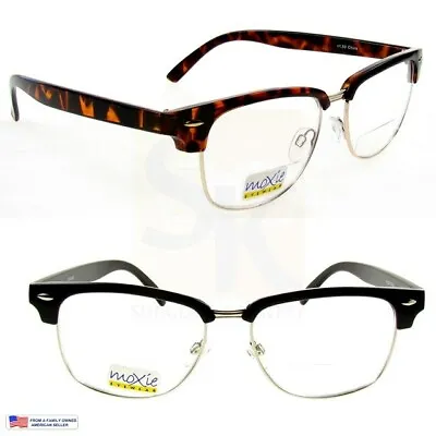 BIFOCAL READING GLASSES UV CLEANED Quality +125 To +300 Specs Club-Master Classy • $14.99