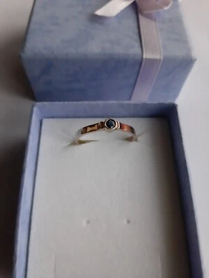 9ct Yellow Gold Petite Ring Size P • $95