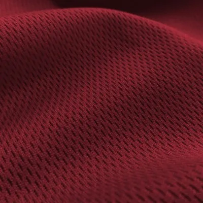 Burgundy Flat Back Dimple Mesh Athletic Uniform Jersey Fabric - 58  Wide • $13.95