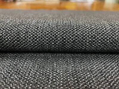 3 Yds Herman Miller Geiger Charcoal Gray German Epingle Upholstery Fabric • $63