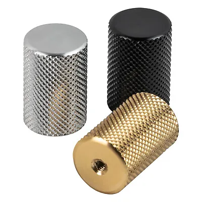 Hausen Knurled Kitchen Cupboard Cylinder Knob Handle 28mm X 18mm 3 Colours • £2.99