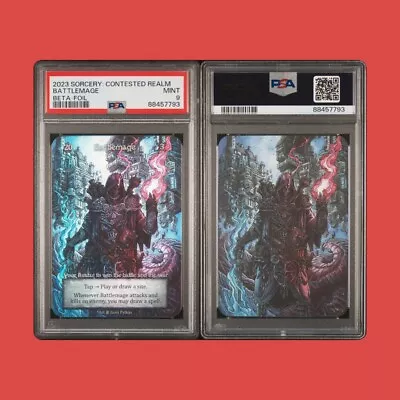 PSA 9 Mint Battlemage FOIL Avatar Beta Sorcery: Contested Realm TCG • $31