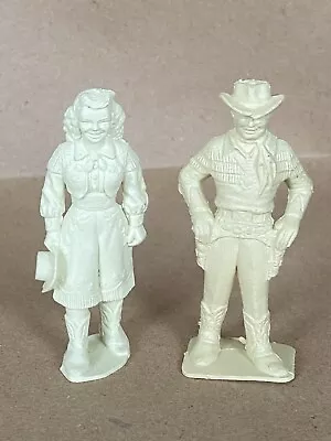 Marx Playset ROY ROGERS & DALE EVANS Figures Cream • $24.95