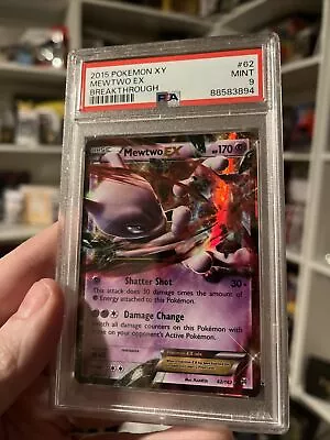 2015 Pokemon XY BREAKTHROUGH MEWTWO EX 62/162 PSA 9 MINT • $20