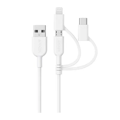 $25.79 • Buy Anker PowerLine II 3-in-1 Cable - White