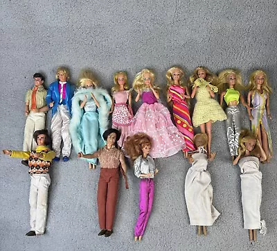 Vintage Barbie Doll Lot Of 14 Barbie & Ken 60’s 70’s 80’s Various Condition • $199.99