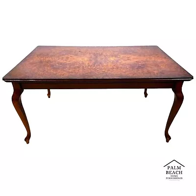 French Dining Table High Gloss Birdseye Maple Extendable • $1995