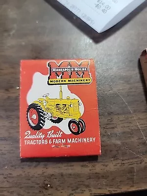 Matchbook Minneapolis Moline Tractors Fillman Implement Port Washington OH MINT • $20