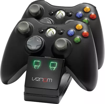 Venom Xbox 360 Twin Docking Station With 2 X Rechargeable Battery Packs Xbox 360 • £19.48