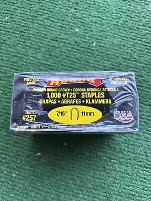 5 Packs 7/16  Arrow #T25 11mm Staples Steel 6000 Piece USA T2025 Wire Trackers • $24.95