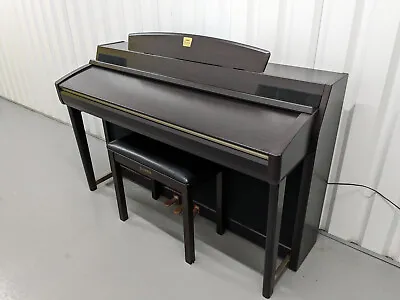 YAMAHA CLAVINOVA CLP-270 DIGITAL PIANO AND STOOL IN DARK ROSEWOOD Stock Nr 24106 • £750