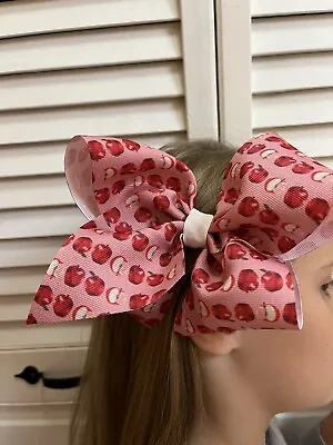 M2M  Made To Match Matilda Jane Apple Pull On Skirt NWOT 6”  Boutique Hair Bow • $5.99