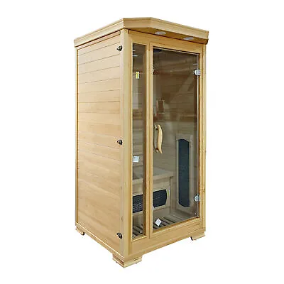 JOMEED's 6.2 Foot 2 Person Compact Home Wooden Sauna With Digital Control System • $1348