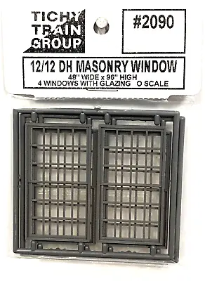 O Scale Tichy Train Group 2090 12/12 Double-Hung Masonry Window (4) Pcs • $4