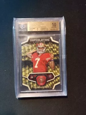 🏈 2011 Topps Chrome Superlative Rookie Superfractor Colin Kaepernick 1/1 BGS 10 • $77777.77