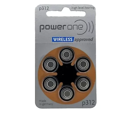 Qty 10 Power One P312 312 6 Pack Hearing Aid 60 Total Batteries Exp 2/2024 NIB • $7.99