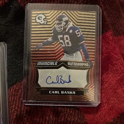 2021 Panini Chronicles NFL Carl Banks Auto Invincible Autographs 52/100 • $12.99