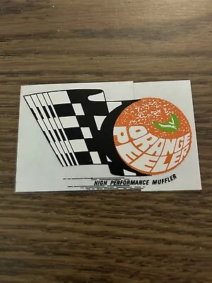 ORANGE PEELER Mufflers - Original Vintage 1970's Racing Decal/Sticker • $2