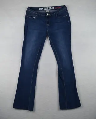 $20.99 • Buy Hydraulic Lola Curvy Boot Flare Jeans Womens Juniors Size 13/14 Blue