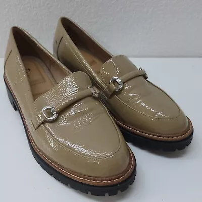 Women's Me Too Mandy Taupe Tan Loafers Metallic Horsebit Embellishment Sz 8.5 M • $19.08