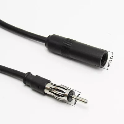 1x Car Radio Antenna Extension Cable FM AM Radio Cable Cord DIN Plug Connector • $8.09