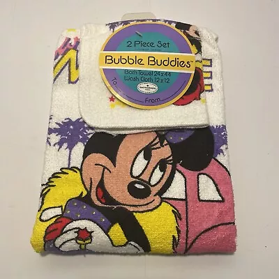 Minnie Mouse Towel Set Bath Washcloth.  Bubble Buddies  • $16