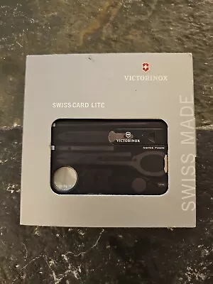 Victorinox Swiss Card Lite Black Swiss Army Multitool Knife New In Box • $24.99